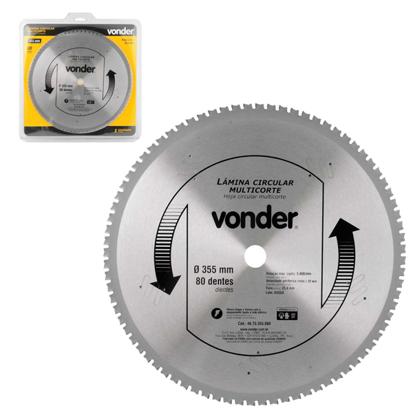 VONDER - Serra De Corte Rápido 14", SCV 2200 E Lâmina Circular ...